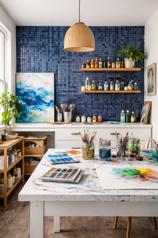 Glass Mosaic - Malta Lapiz 2"x2"