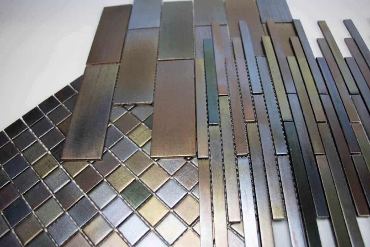 Glass Mosaic - Mineral Limonite 7/16"x6"