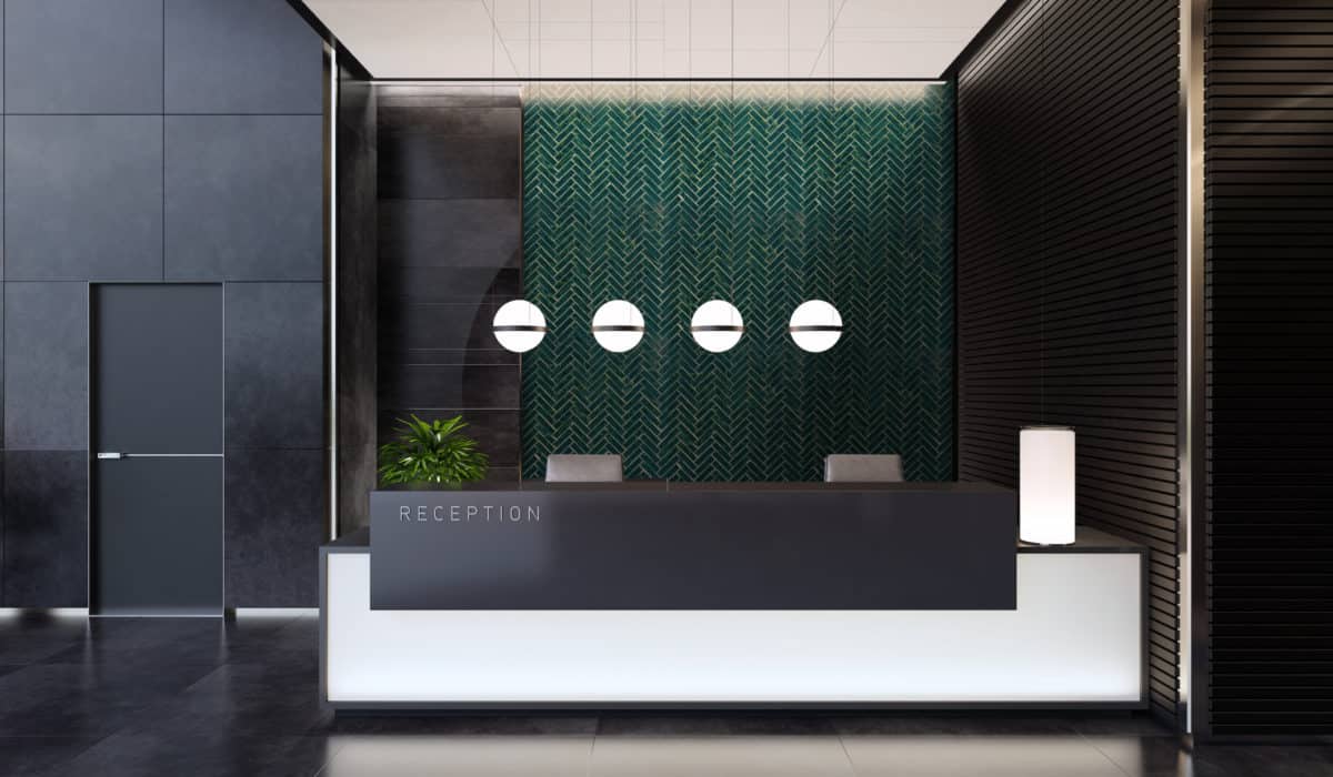 Tempered - Jade Herringbone Mosaic