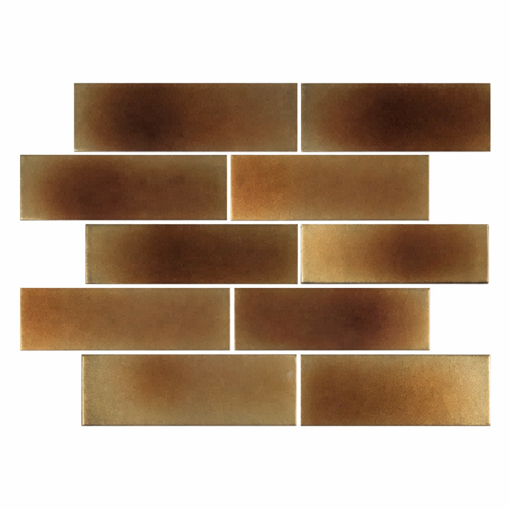 Sample - Glass Mosaic - Mineral Jaspilite 2"x6"
