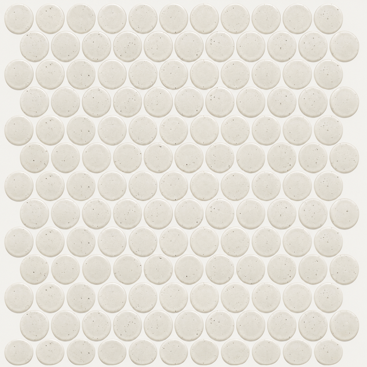 Lungarno MidMod Oat Disks Porcelain Mosaic Tile