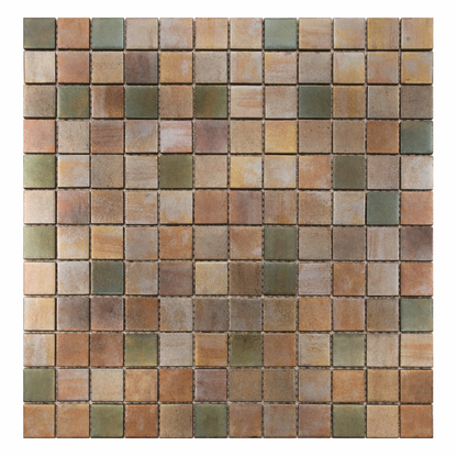 Glass Mosaic - Mineral Limonite 1"x1"