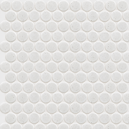 Lungarno MidMod Salt Disks Porcelain Mosaic Tile