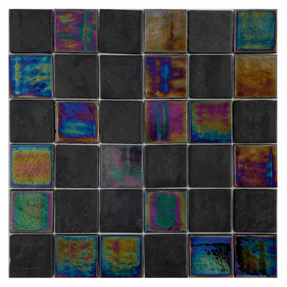 Glass Mosaic - Malta Charcoal 2"x2"