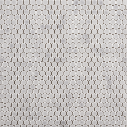 Marmos - Fairmont White Penny Round Mosaic