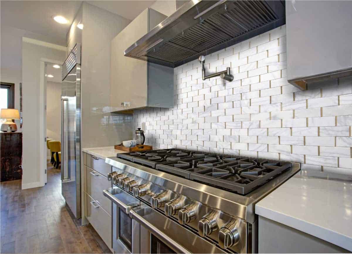 Marmos - Fairmont Brass Subway Mosaic