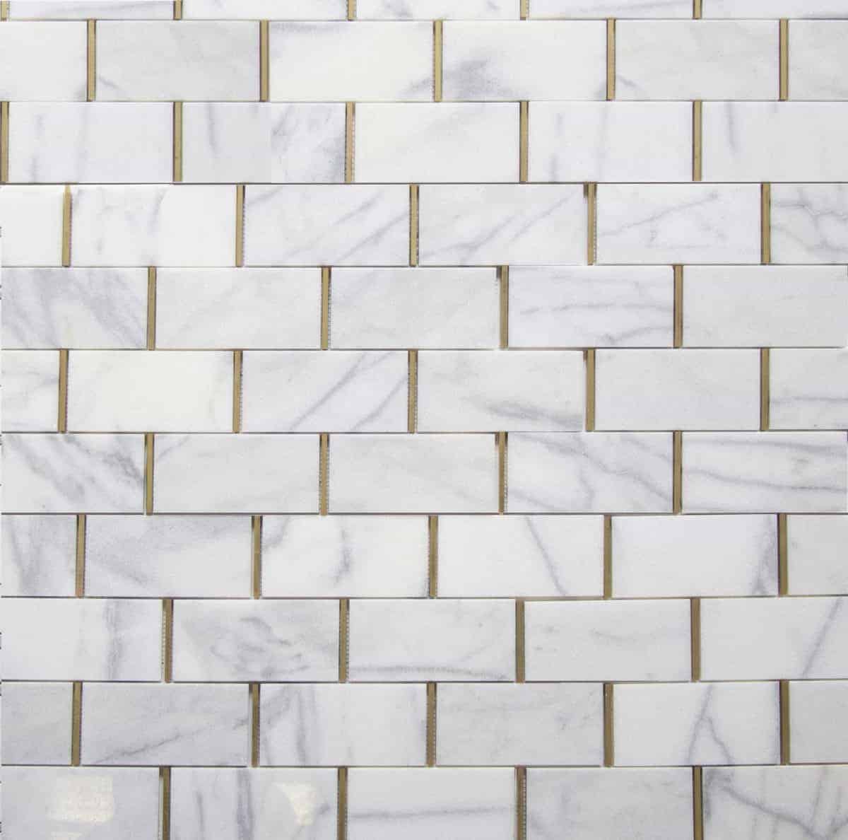 Marmos - Fairmont Brass Subway Mosaic
