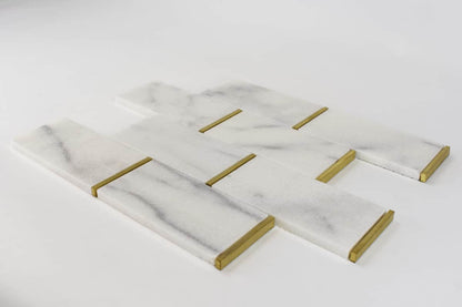 Marmos - Fairmont Brass Subway Mosaic