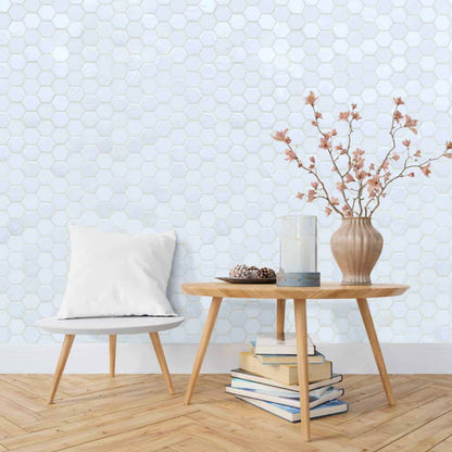 Glass Mosaic - Malta Ice 2" Hex