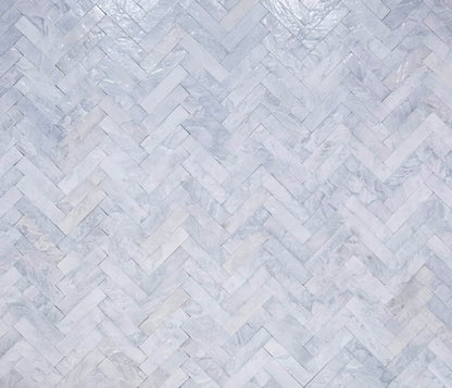 Tempered - Nickel Leather Stone Tile