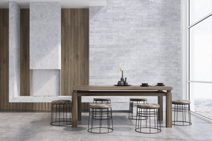 Tempered - Nickel Leather Stone Tile
