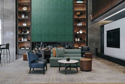 Tempered - Jade Herringbone Mosaic