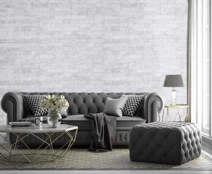Tempered - Nickel Leather Stone Tile