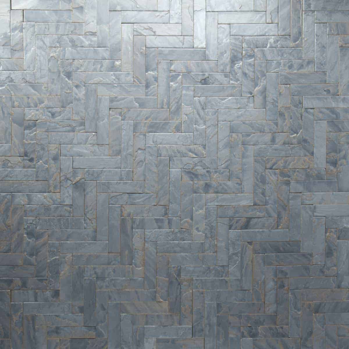 Tempered - Blue Opal Tile
