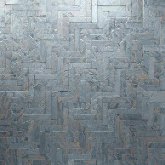 Tempered - Blue Opal Tile