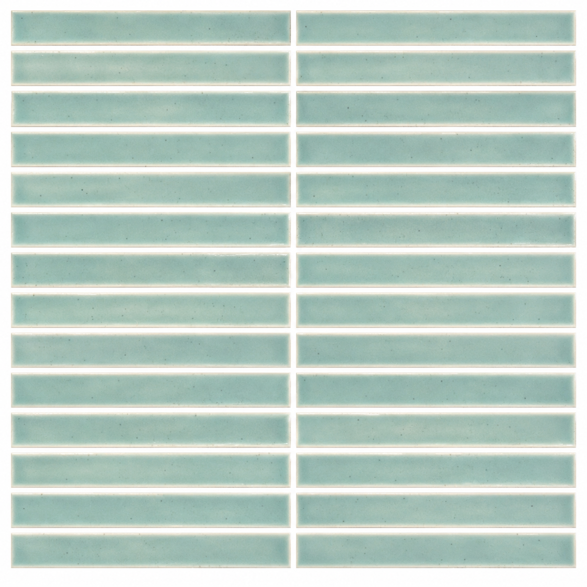 Lungarno MidMod Celeste 1x6 Bars Porcelain Mosaic Tile