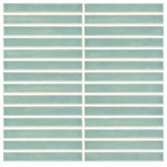 Lungarno MidMod Celeste 1x6 Bars Porcelain Mosaic Tile