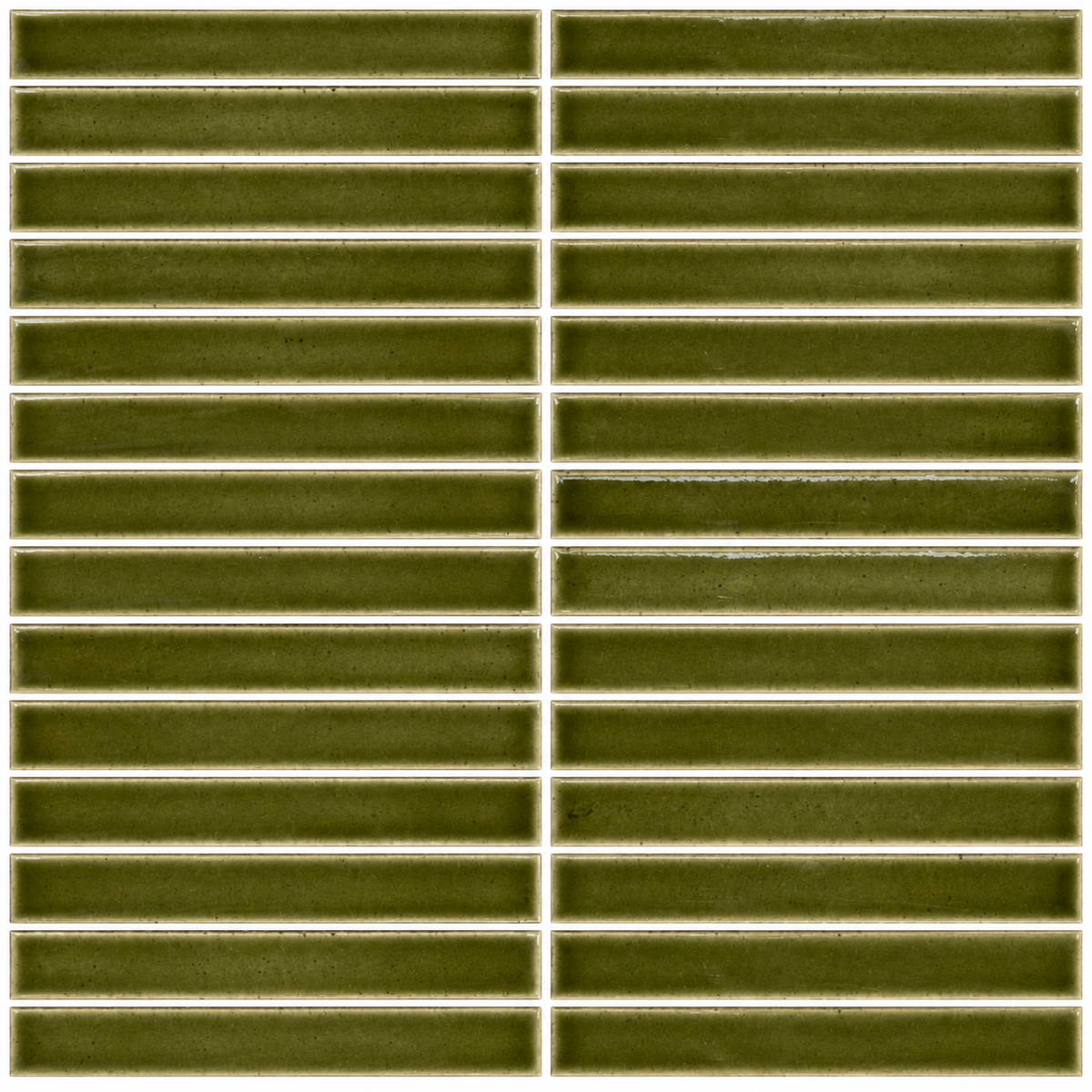 Lungarno MidMod Citrine 1x6 Bars Porcelain Mosaic Tile