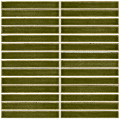 Lungarno MidMod Citrine 1x6 Bars Porcelain Mosaic Tile