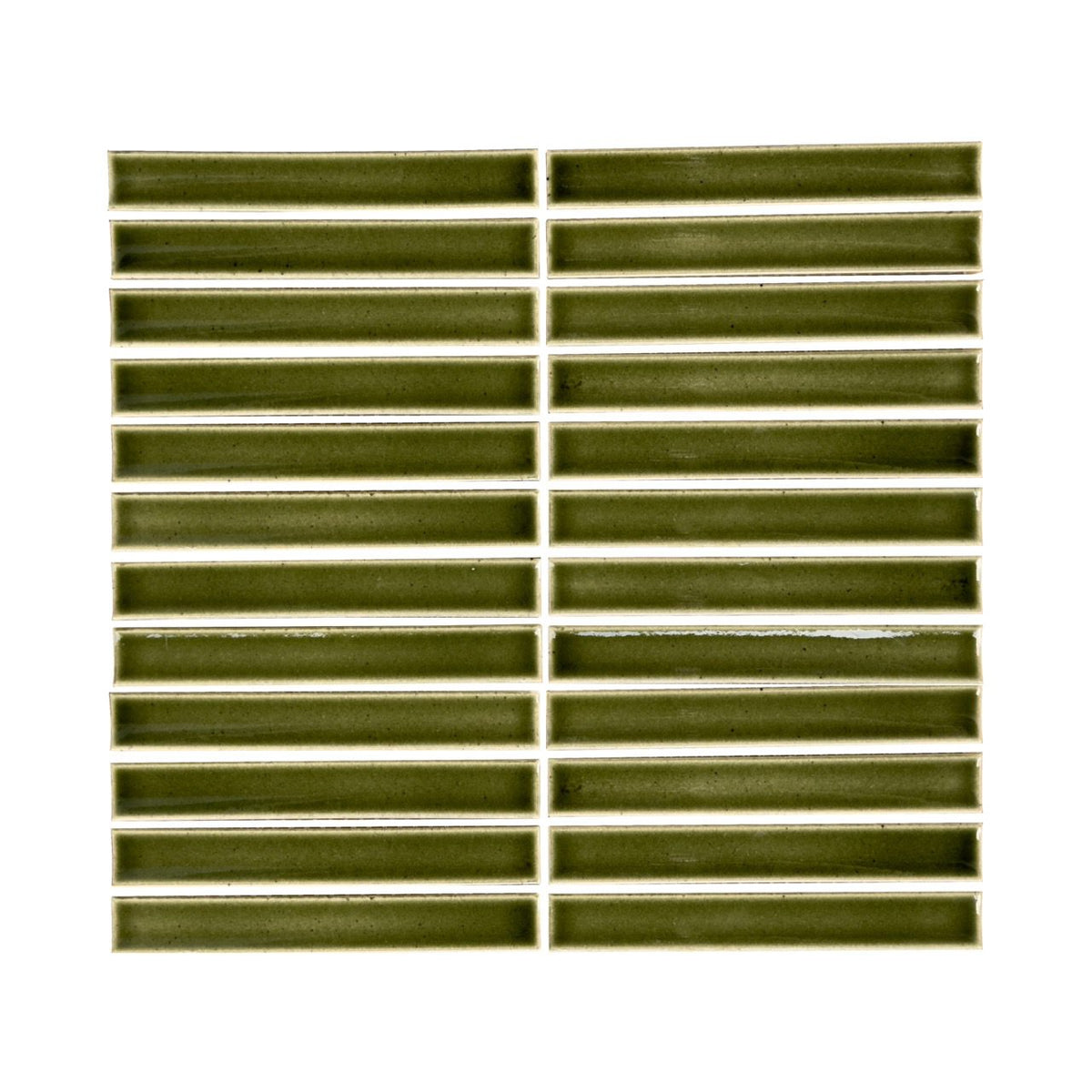 Lungarno MidMod Citrine 1x6 Bars Porcelain Mosaic Tile