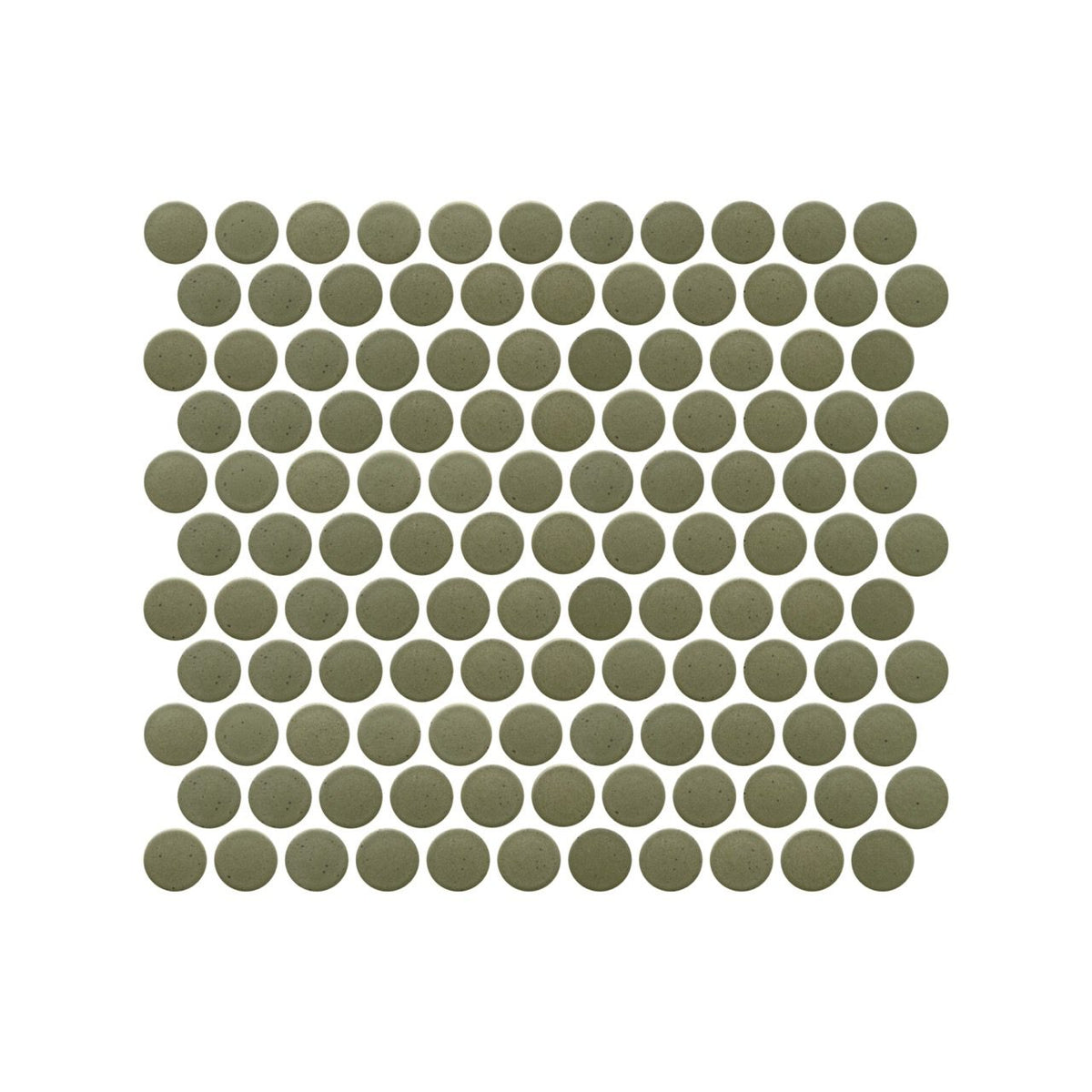 Lungarno MidMod Citrine Disks Porcelain Mosaic Tile