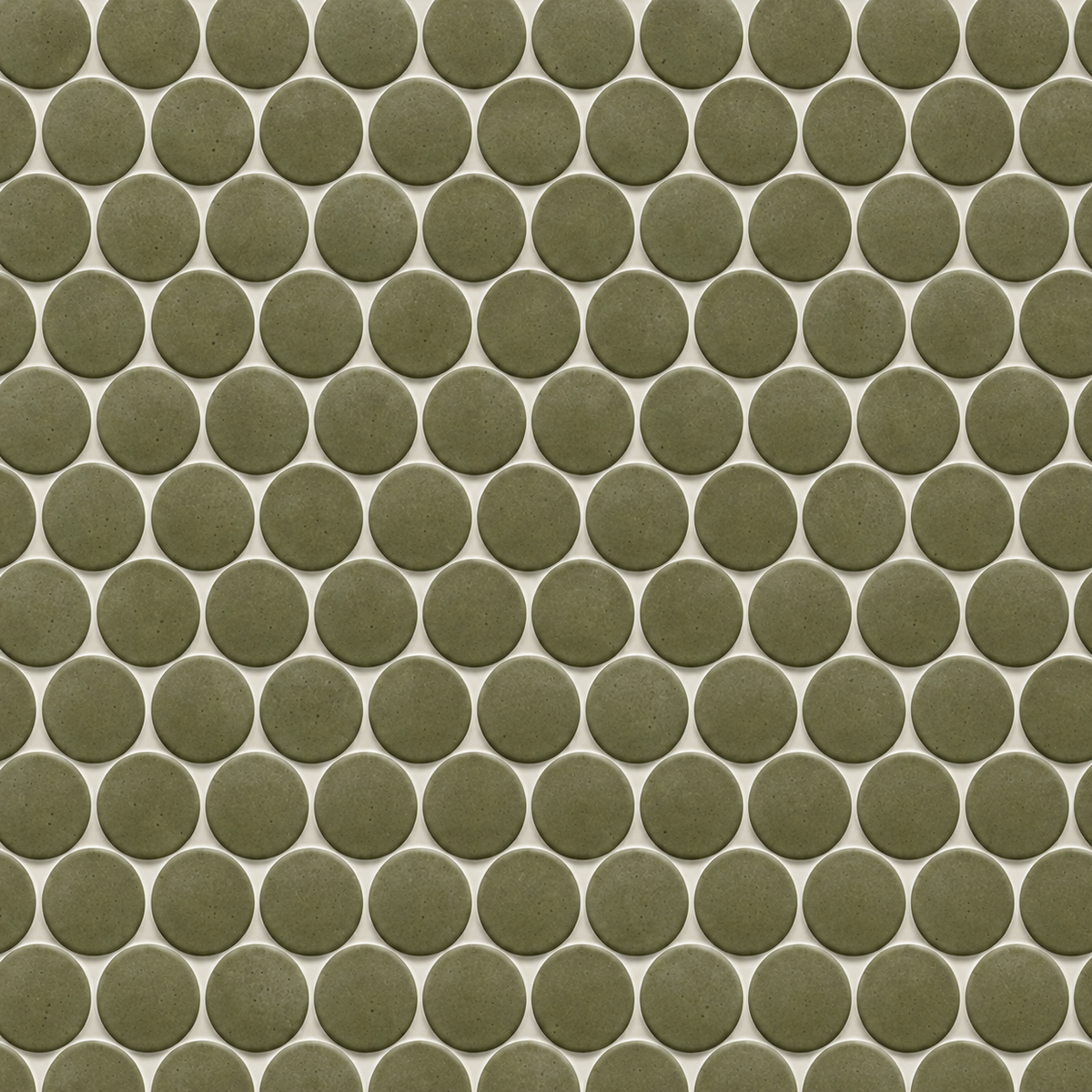 Lungarno MidMod Citrine Disks Porcelain Mosaic Tile