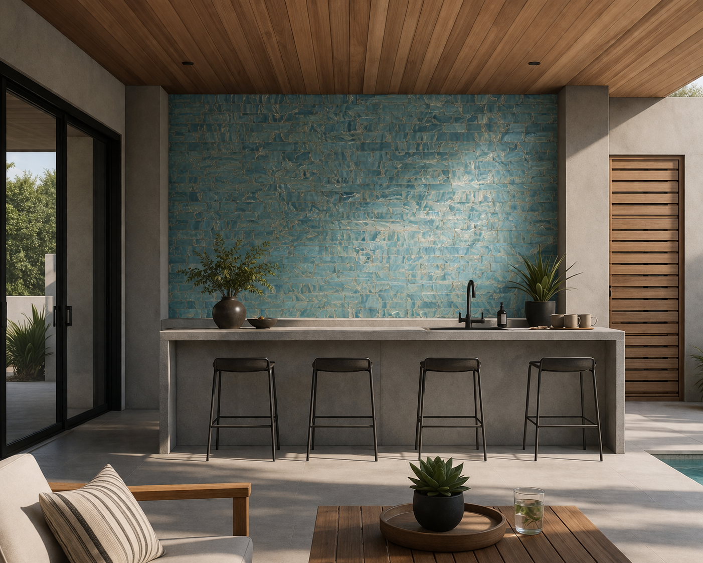 Tempered - Azure Tile