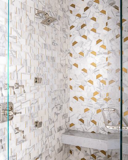 Marmos - Fairmont Brass Subway Mosaic
