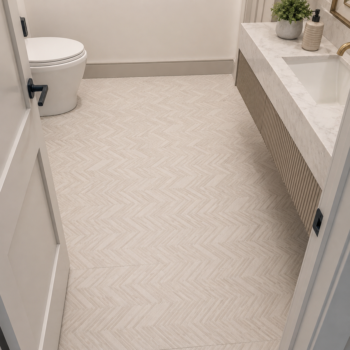 Lungarno New Dimensions Ivory Herringbone