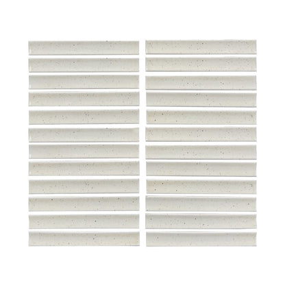 Lungarno MidMod Oat 1x6 Bars Porcelain Mosaic Tile