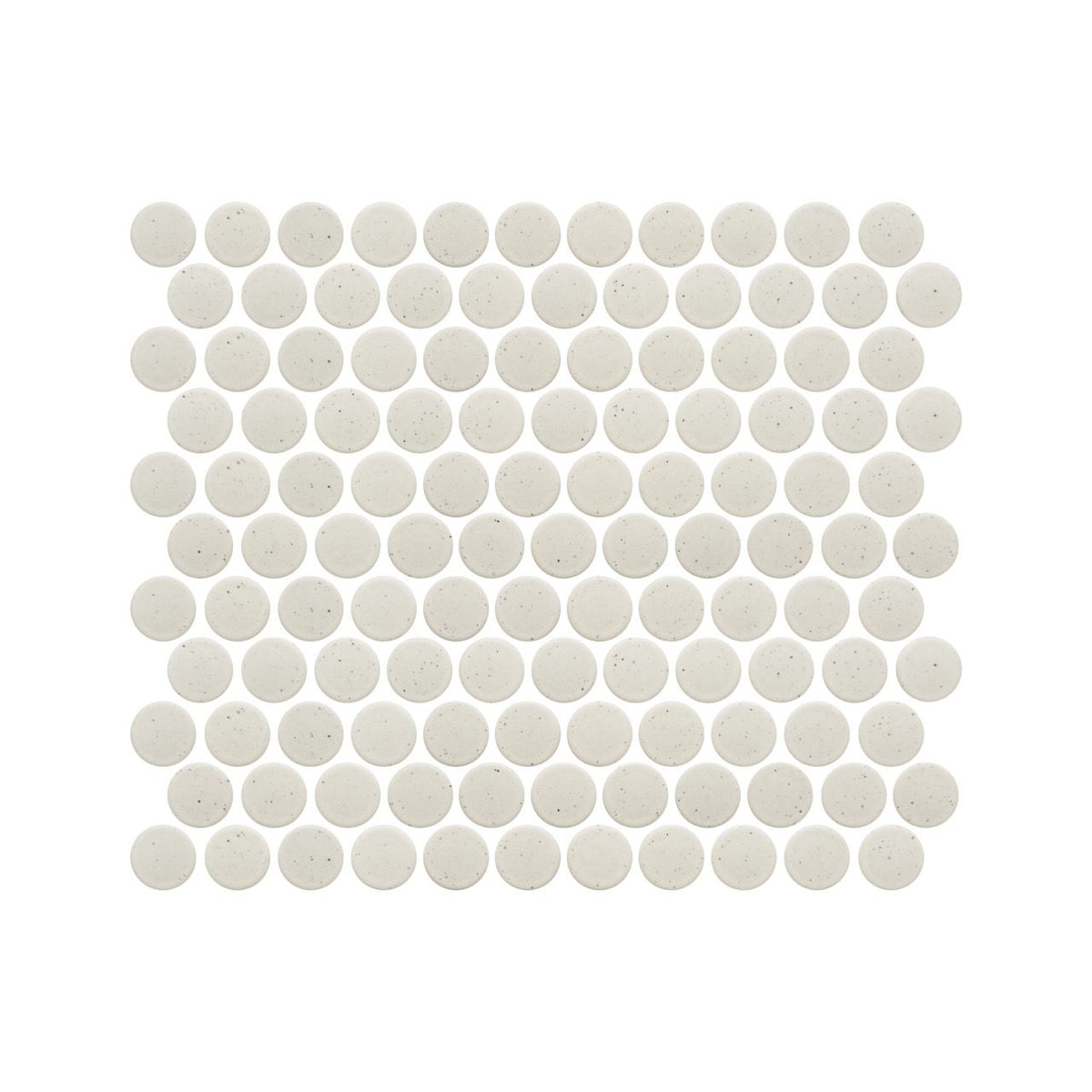 Lungarno MidMod Oat Disks Porcelain Mosaic Tile
