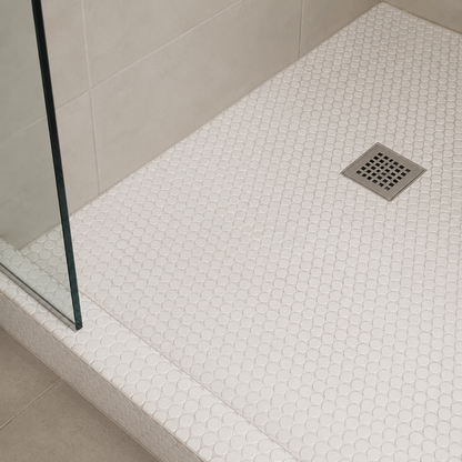 Lungarno MidMod Salt Disks Porcelain Mosaic Tile