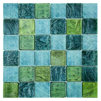 Glass Mosaic - Malta Fern 2"x2"
